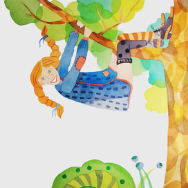 Пеппи на дереве