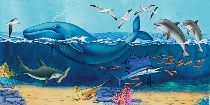 разворот"морские гиганты"