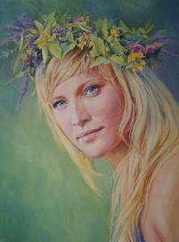 Девушка с венком