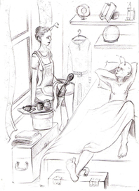 Иллюстрация к сказке С. Кунах "Доброе утро, милый!"