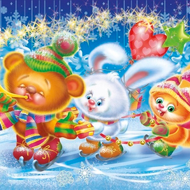 очередная сторона новогодней упаковки