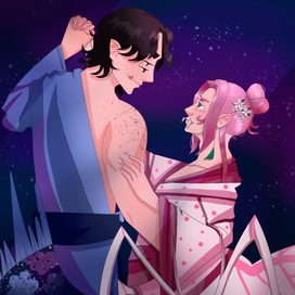 Танец под луной.