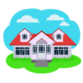 Дом векторная иллюстрация