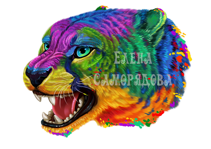 Яркий гепард