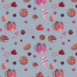 Бесшовный фон нг голубой