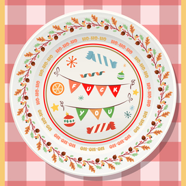 НОВОГОДНИЕ ТАРЕЛОЧКИ