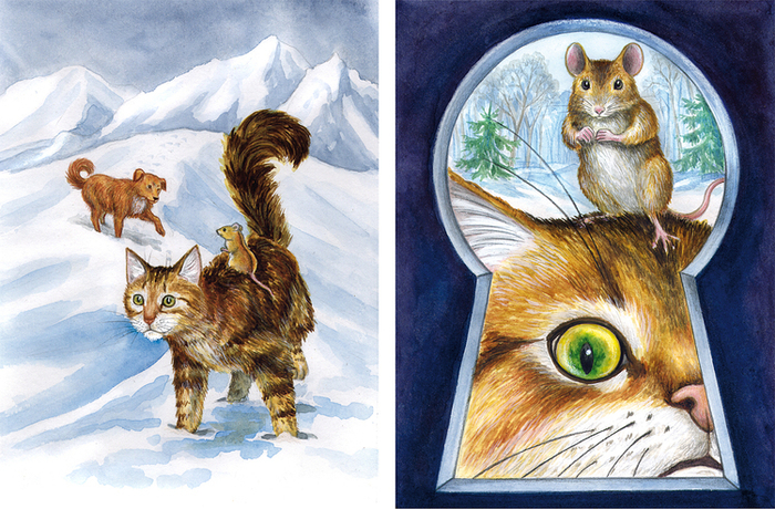 Кот Дормидонт. Полосные иллюстрации