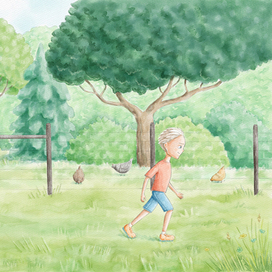 Иллюстрация для книги "First to be big"