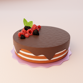 Lowpoly Cake