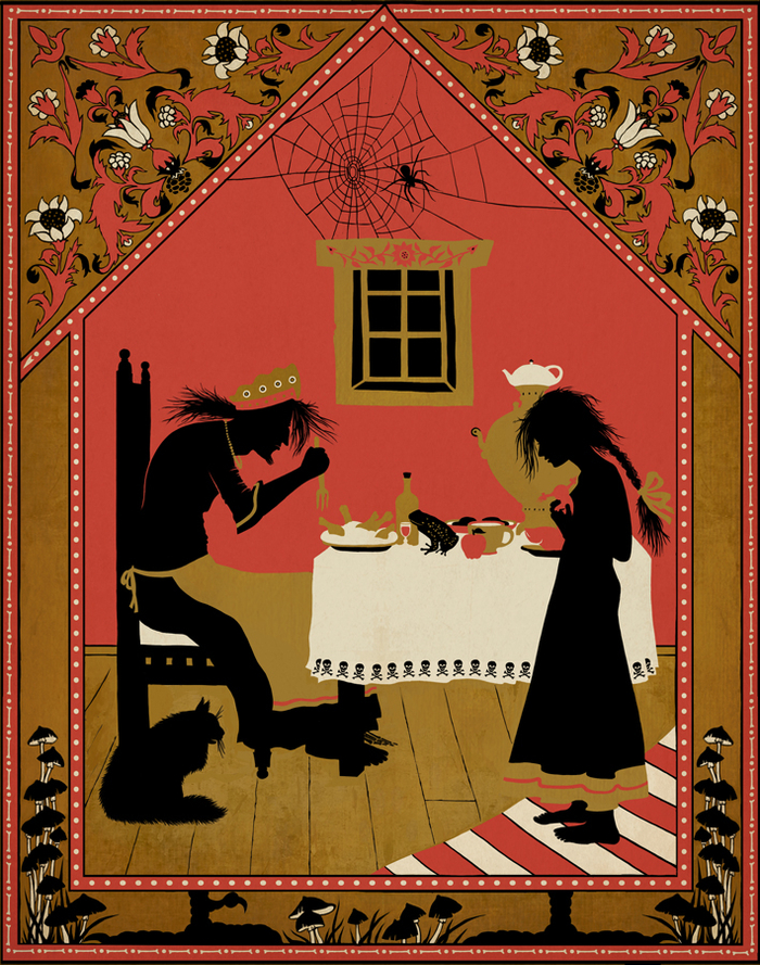 Иллюстрация к русской народной сказке "Василиса Прекрасная"