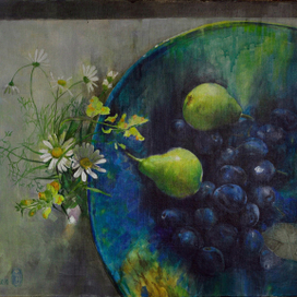 натюрморт со сливами