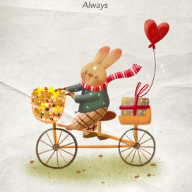 Открытка «With Love, always»