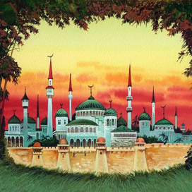 Форзац Жюль Верн "Упрямец Керабан"