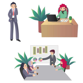 Векторные человечки для бизнеса