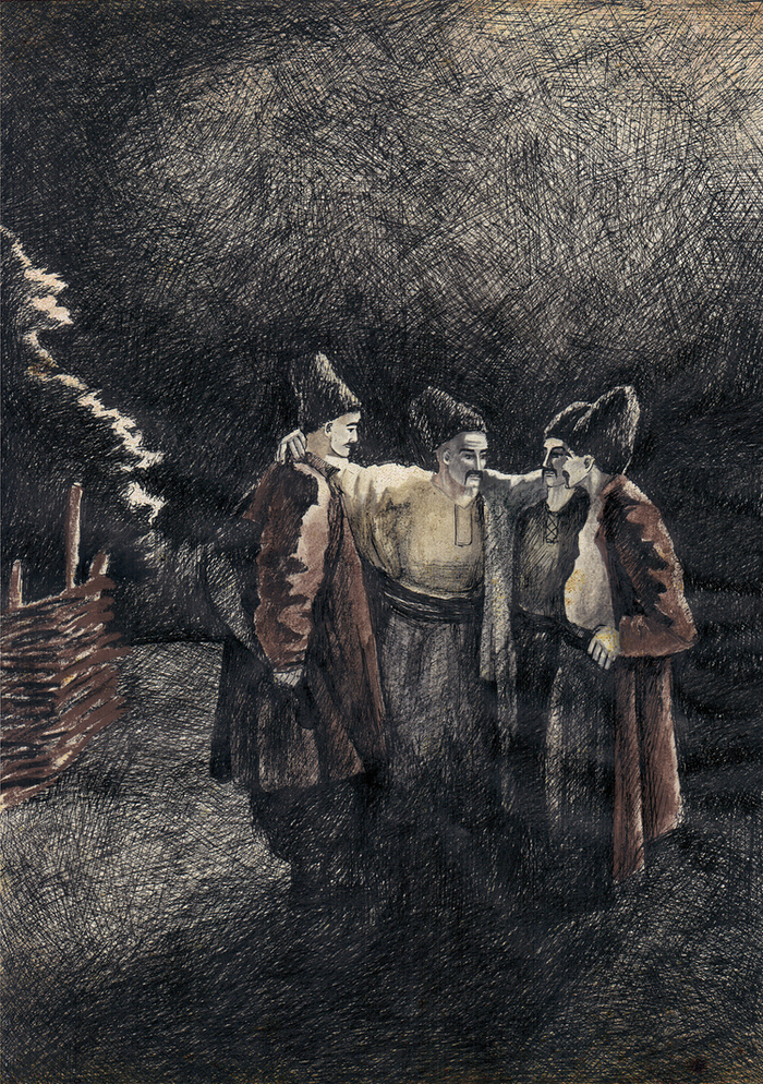 Иллюстрация к повести "Майская ночь, или Утопленница"