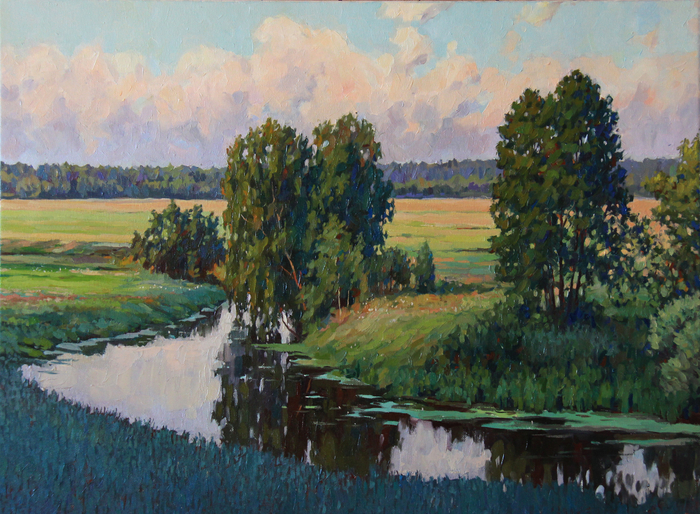 Летний вечер. Река Уча.