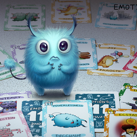 Монстрик и карточки