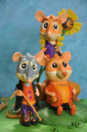 Герои армянских сказок, сделанные из пластилина