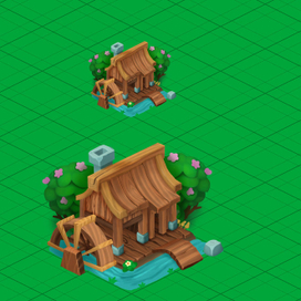 Концепт водной мельницы