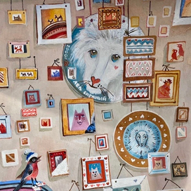 Снежный лев. Оборот форзаца