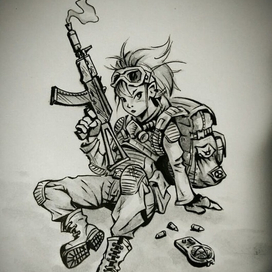 Няша с автоматом