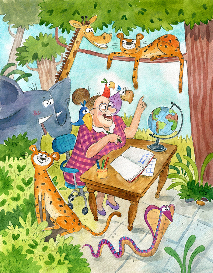 Учительница географии