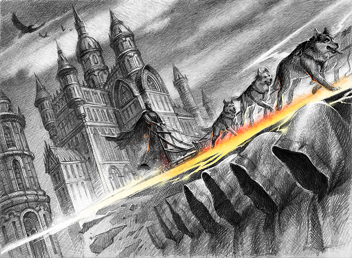 Форзац к произведению Суржикова "Кукла на троне"