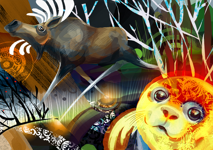 Лось летний