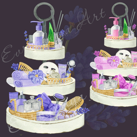 Подставка с уходовой косметикой 