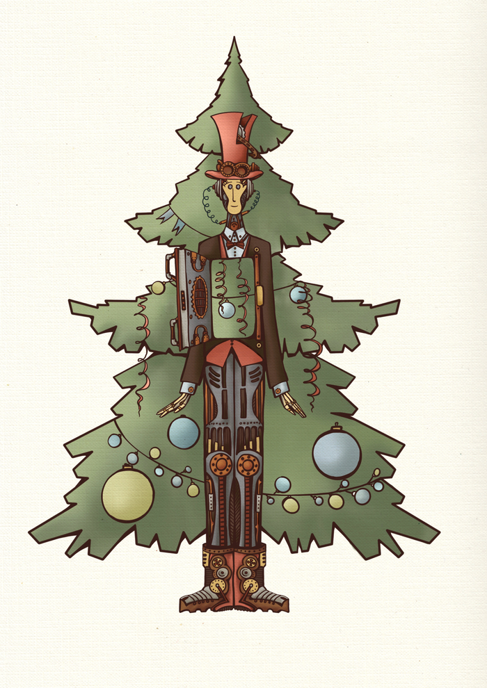 Новогодний робот 4.