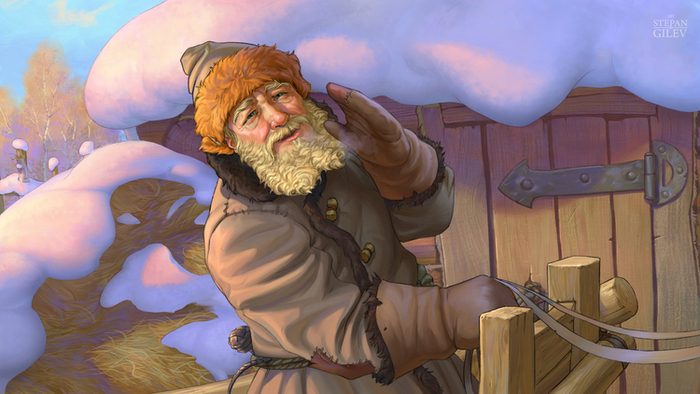 "Лисичка сестричка и серый волк" Иллюстрация к детской интерактивной книге