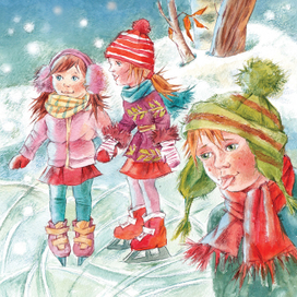 Дразнилки. Иллюстрация к рассказу для детей.