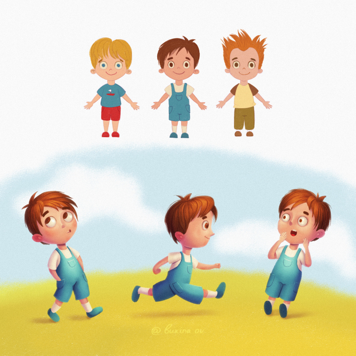 Персонаж-мальчик для книги