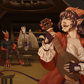 Флаффи поёт в таверне