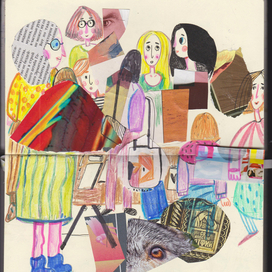 Карандаш и булочка