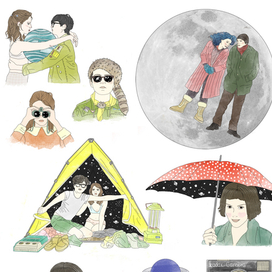 набор стикеров из любимых фильмов