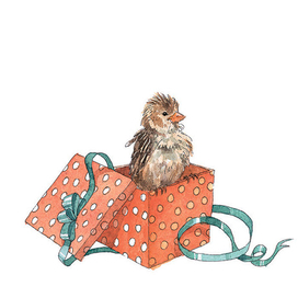 Воробьишка, титул. "Новогодняя книга" Джанни Родари