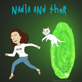 автопортрет в стиле Рика и Морти 