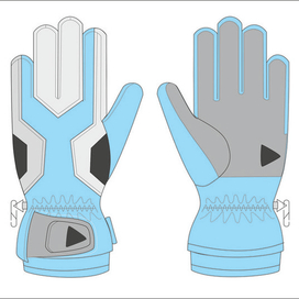 Перчатки, тех. эскиз