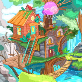 Сказочный домик на дереве