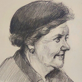 Дама в шляпке.