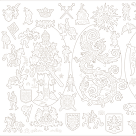 Деревянный фигурный пазл Рыцарский роман