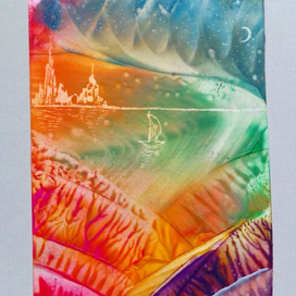 В сказке (энкаустика)