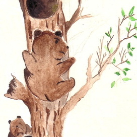 Миша и Гриша собирают мёд ("Подарок для мамы" Е.Кариповой)