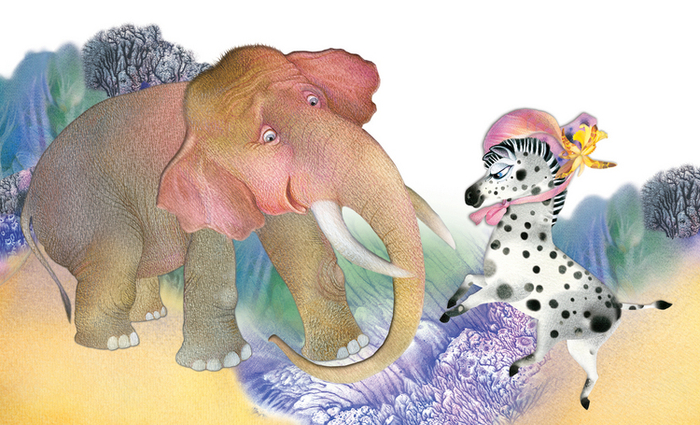 Зебра в крапинку