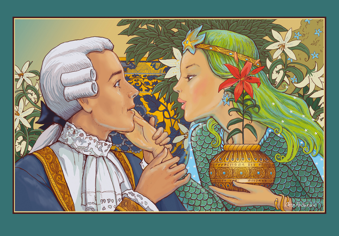 Иллюстрации к календарю по сказкам Гофмана Э.Т.  "Золотой горшок".