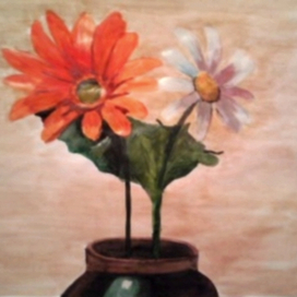 Цветы в банке