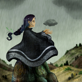 Девочка и тучка