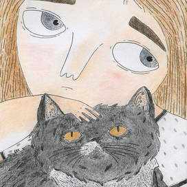 Девочка и кот