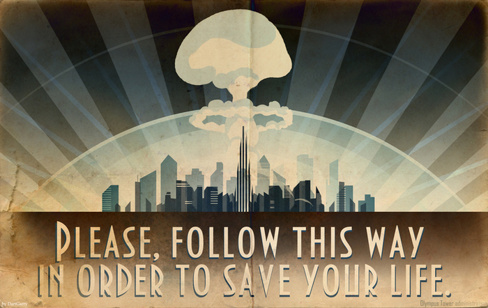 плакат эвакуационного туннеля 